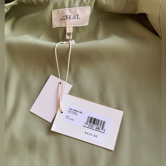 The GREAT. Platoon Jacket Camo Green NWT (says small but fits like 10-12) - Picture 11 of 16